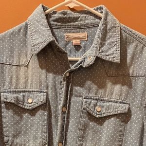 POLKA DOT BABY BLUE DENIM DREAM